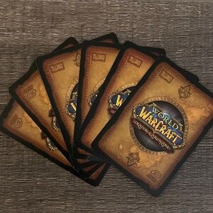 💞 Set of 6 Collectible World of Warcraft Trading Cards